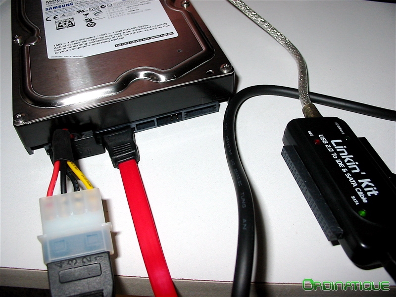 Test d'un lecteur externe de disquette eSynic (connectique USB) 