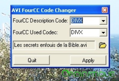 FourCC Code Changer